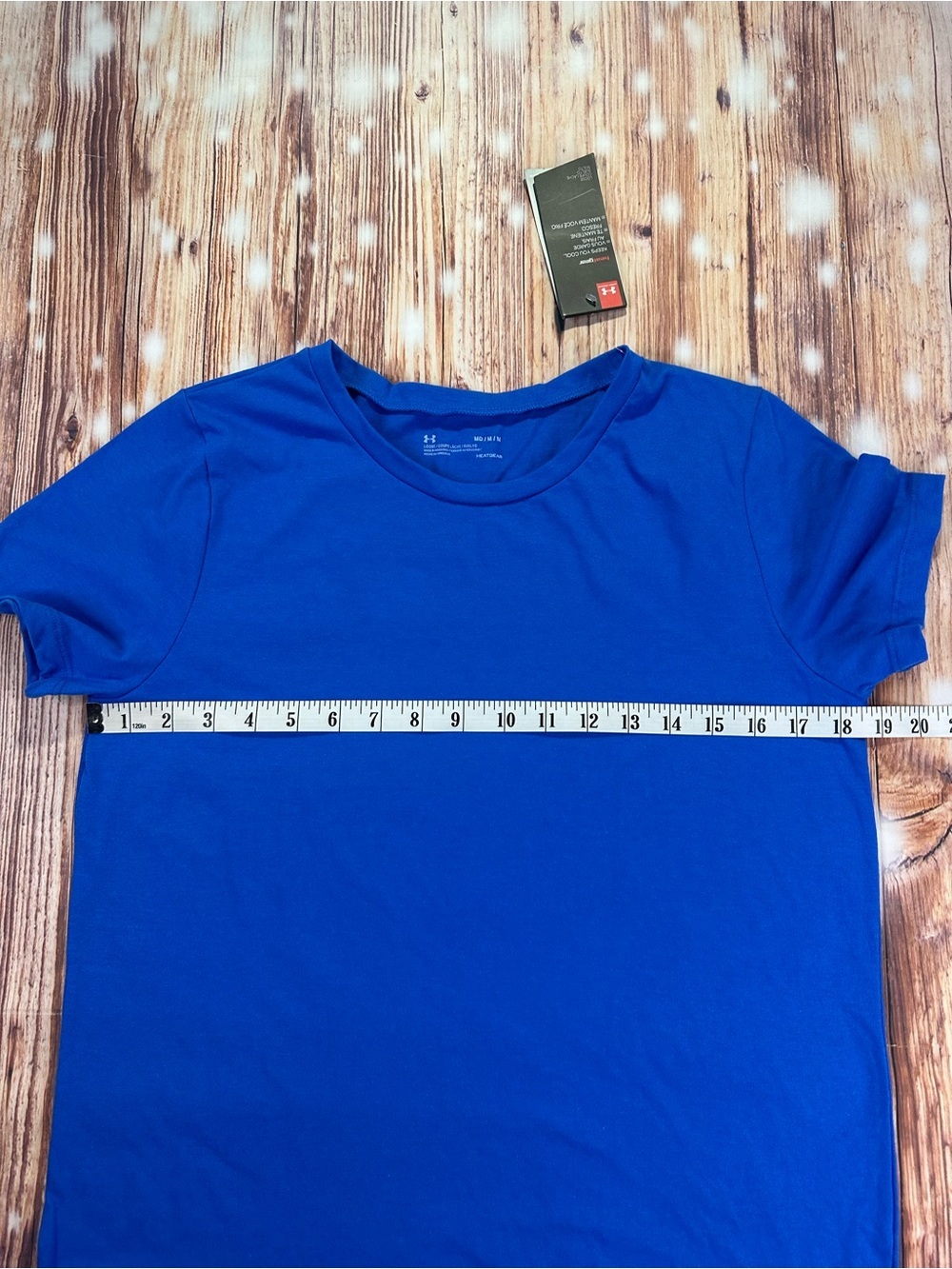NWT Under Armour Women’s Blue Crew Neck Tee Loose Size Medium - Picture 5 of 9